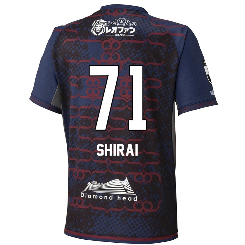 Danxen Herren Haruto Shirai #71 Blau Rot Auswärtstrikot Trikot 2025/26 T-Shirt Österreich