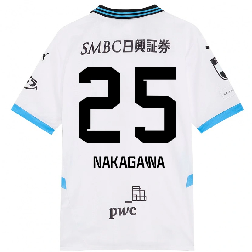 Danxen Herren Shin Nakagawa #25 Weiß Himmelblau Auswärtstrikot Trikot 2025/26 T-Shirt Österreich