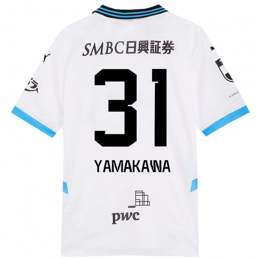 Danxen Herren Yohei Yamakawa #31 Weiß Himmelblau Auswärtstrikot Trikot 2025/26 T-Shirt Österreich