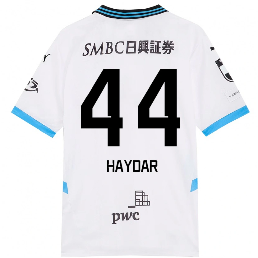 Danxen Herren César Haydar #44 Weiß Himmelblau Auswärtstrikot Trikot 2025/26 T-Shirt Österreich