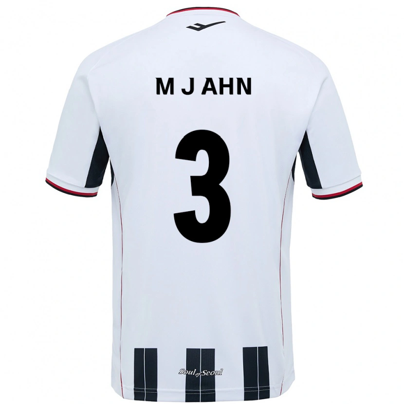 Danxen Herren Jae-Min Ahn #3 Weiß Schwarz Auswärtstrikot Trikot 2025/26 T-Shirt Österreich
