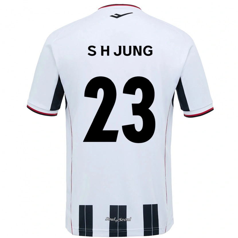 Danxen Herren Hyeon-Soo Jung #23 Weiß Schwarz Auswärtstrikot Trikot 2025/26 T-Shirt Österreich