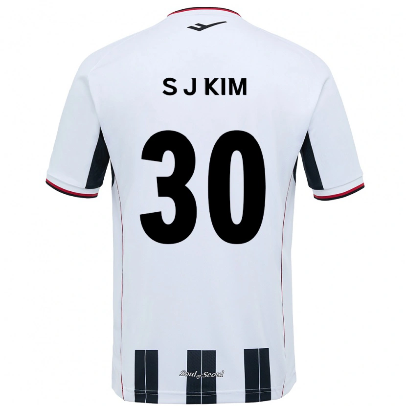 Danxen Herren Ju-Sung Kim #30 Weiß Schwarz Auswärtstrikot Trikot 2025/26 T-Shirt Österreich