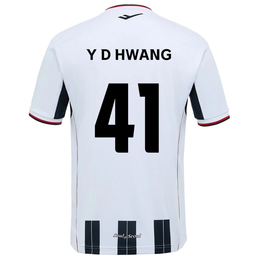 Danxen Herren Do-Yoon Hwang #41 Weiß Schwarz Auswärtstrikot Trikot 2025/26 T-Shirt Österreich