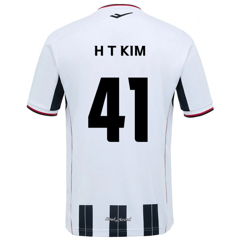 Danxen Herren Tae-Ho Kim #41 Weiß Schwarz Auswärtstrikot Trikot 2025/26 T-Shirt Österreich