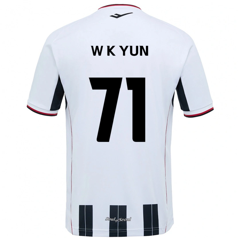 Danxen Herren Ki-Wook Yun #71 Weiß Schwarz Auswärtstrikot Trikot 2025/26 T-Shirt Österreich