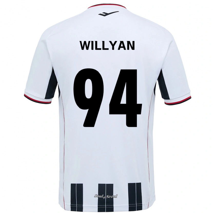 Danxen Herren Willyan #94 Weiß Schwarz Auswärtstrikot Trikot 2025/26 T-Shirt Österreich