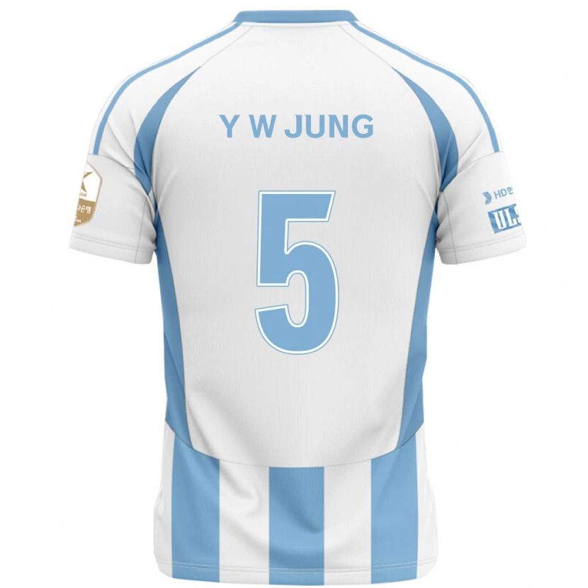 Danxen Herren Woo-Young Jung #5 Weiß Himmelblau Auswärtstrikot Trikot 2025/26 T-Shirt Österreich