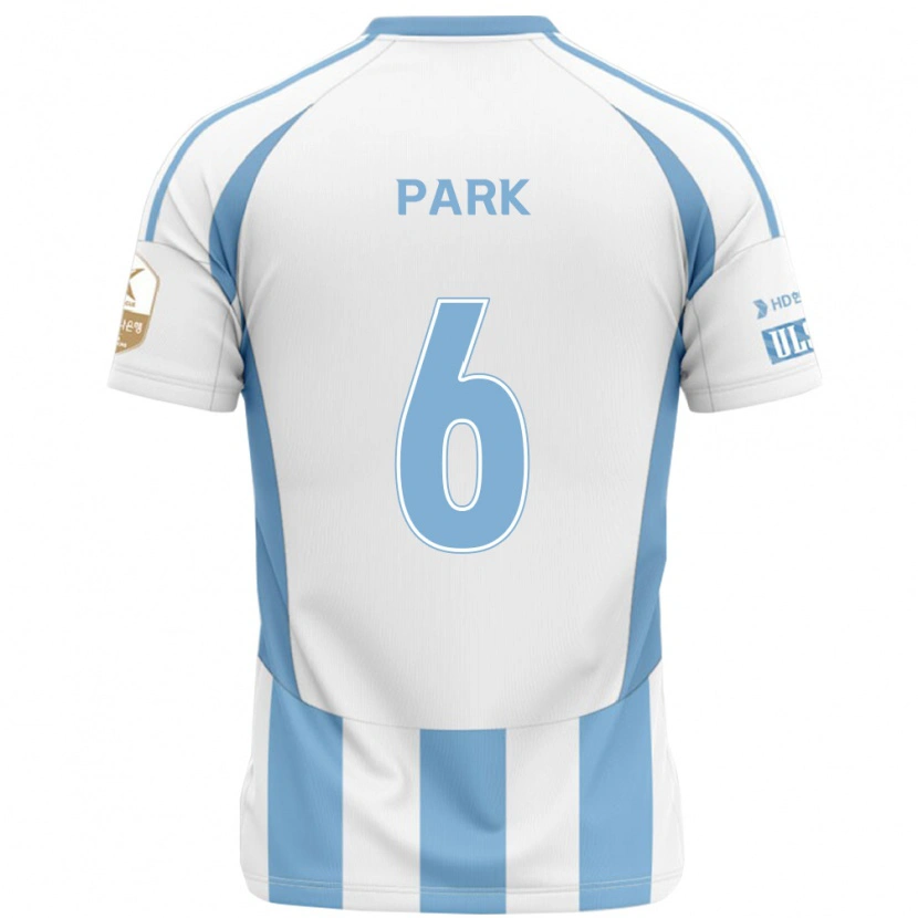 Danxen Herren Jun Park #6 Weiß Himmelblau Auswärtstrikot Trikot 2025/26 T-Shirt Österreich