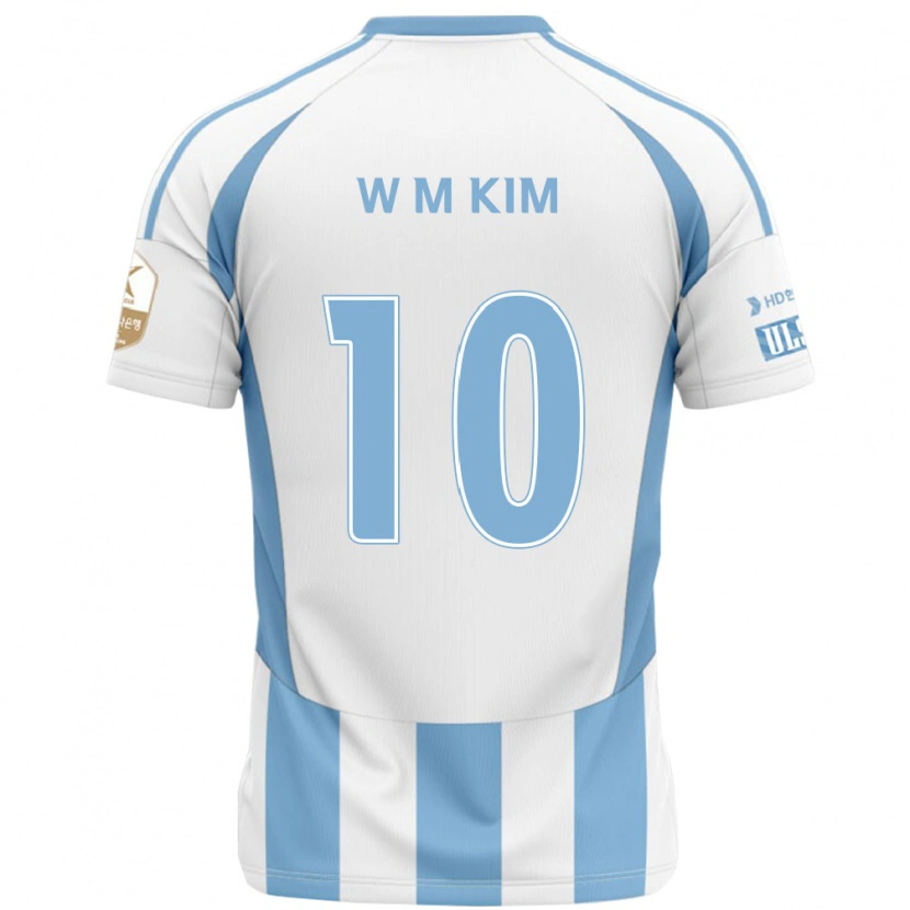 Danxen Herren Min-Woo Kim #10 Weiß Himmelblau Auswärtstrikot Trikot 2025/26 T-Shirt Österreich
