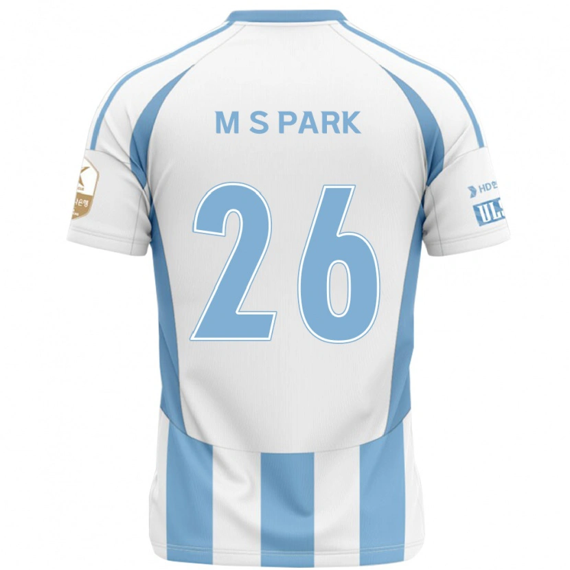Danxen Herren Min-Seo Park #26 Weiß Himmelblau Auswärtstrikot Trikot 2025/26 T-Shirt Österreich