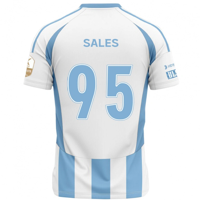 Danxen Herren Matheus Sales #95 Weiß Himmelblau Auswärtstrikot Trikot 2025/26 T-Shirt Österreich