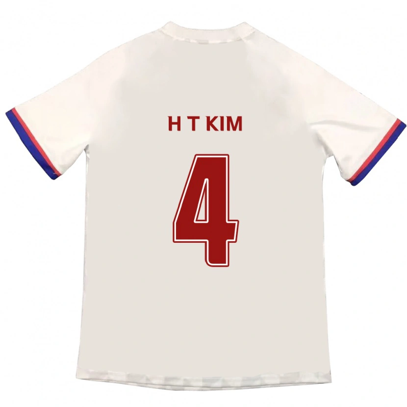 Danxen Herren Tae-Han Kim #4 Off-White Rot Auswärtstrikot Trikot 2025/26 T-Shirt Österreich