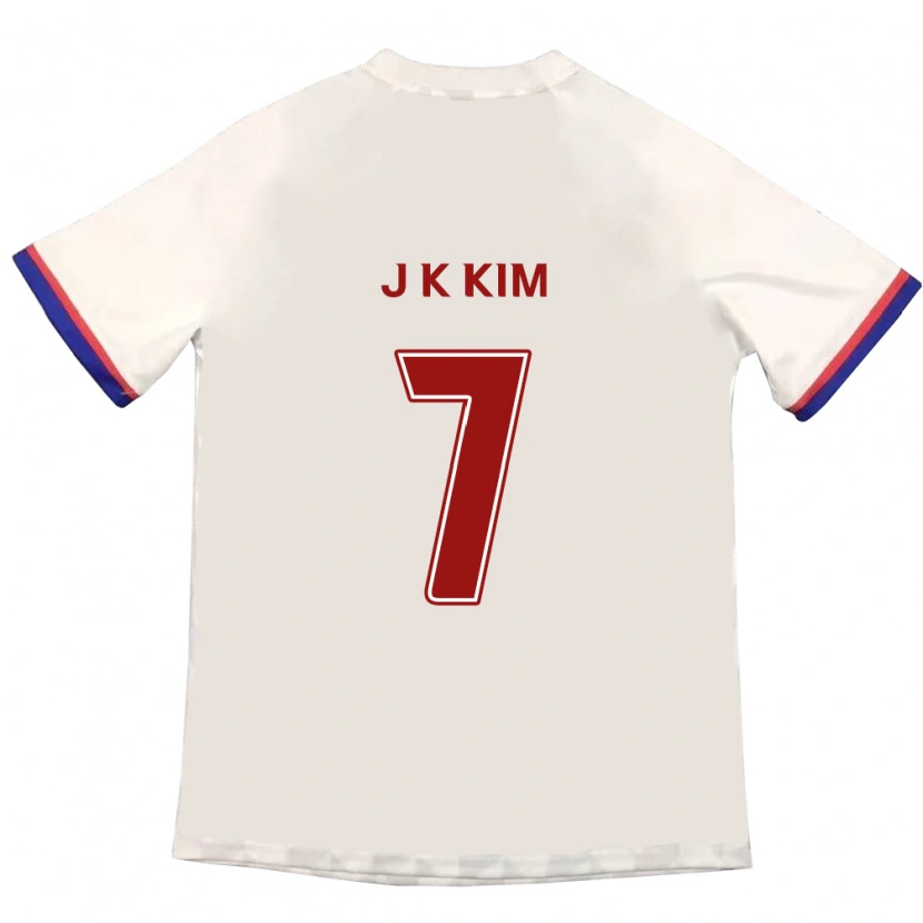Danxen Herren Ki-Jun Kim #7 Off-White Rot Auswärtstrikot Trikot 2025/26 T-Shirt Österreich