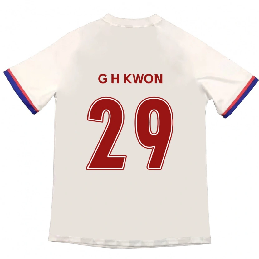 Danxen Herren Gi-Hyun Kwon #29 Off-White Rot Auswärtstrikot Trikot 2025/26 T-Shirt Österreich