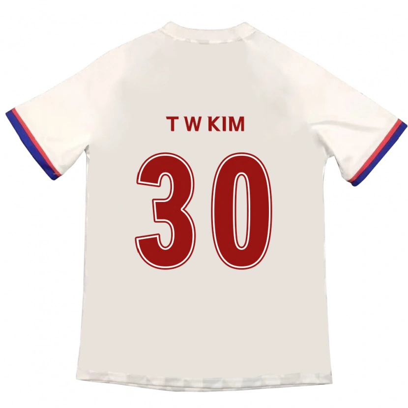 Danxen Herren Tae-Woo Kim #30 Off-White Rot Auswärtstrikot Trikot 2025/26 T-Shirt Österreich