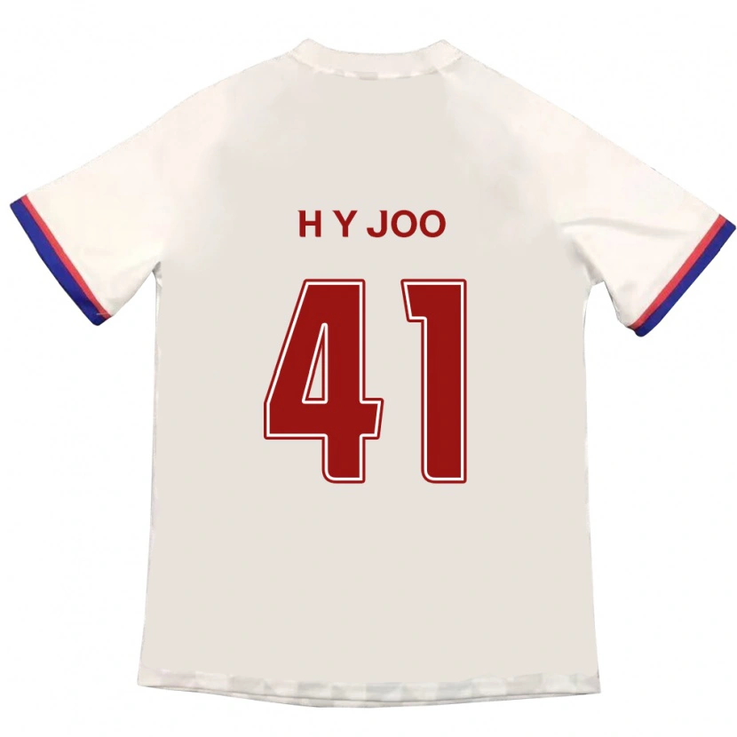 Danxen Herren Ho-Yeon Joo #41 Off-White Rot Auswärtstrikot Trikot 2025/26 T-Shirt Österreich