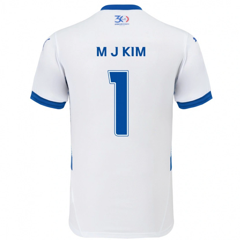 Danxen Herren Min-Jun Kim #1 Weiß Königsblau Auswärtstrikot Trikot 2025/26 T-Shirt Österreich