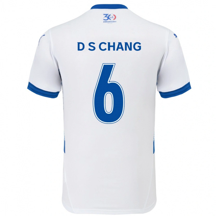 Danxen Herren Se-Dong Chang #6 Weiß Königsblau Auswärtstrikot Trikot 2025/26 T-Shirt Österreich