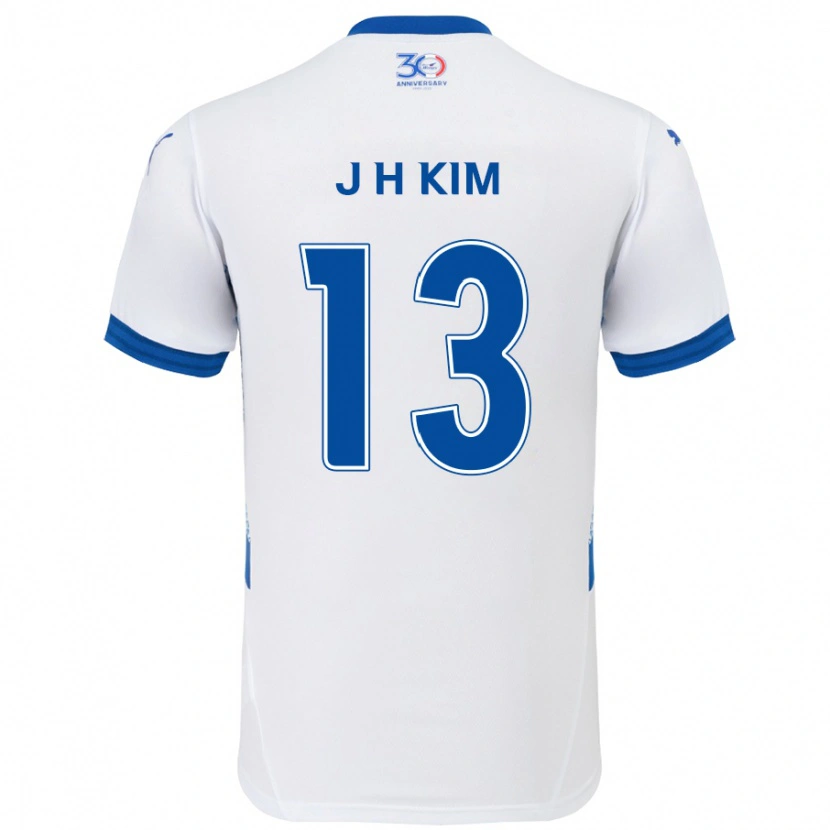 Danxen Herren Jung-Hoon Kim #13 Weiß Königsblau Auswärtstrikot Trikot 2025/26 T-Shirt Österreich