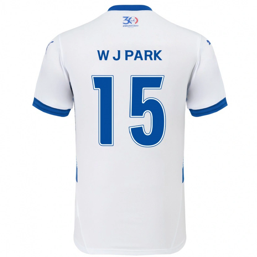 Danxen Herren Woo-Jin Park #15 Weiß Königsblau Auswärtstrikot Trikot 2025/26 T-Shirt Österreich