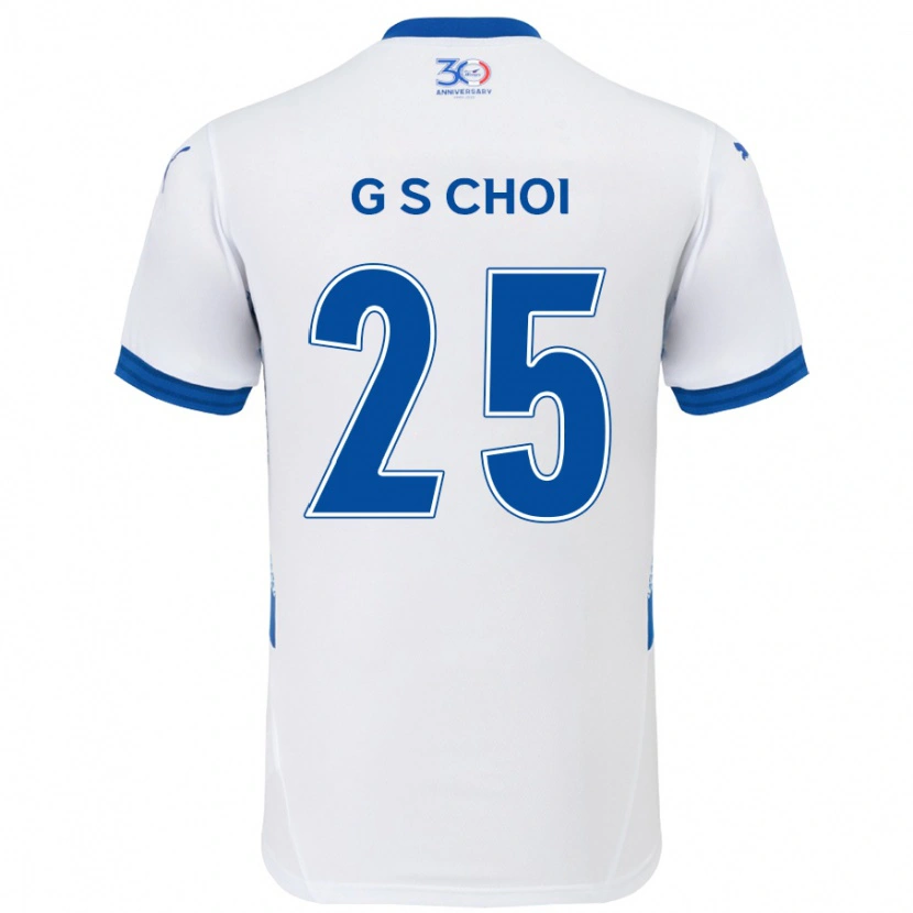 Danxen Herren Sung-Geun Choi #25 Weiß Königsblau Auswärtstrikot Trikot 2025/26 T-Shirt Österreich