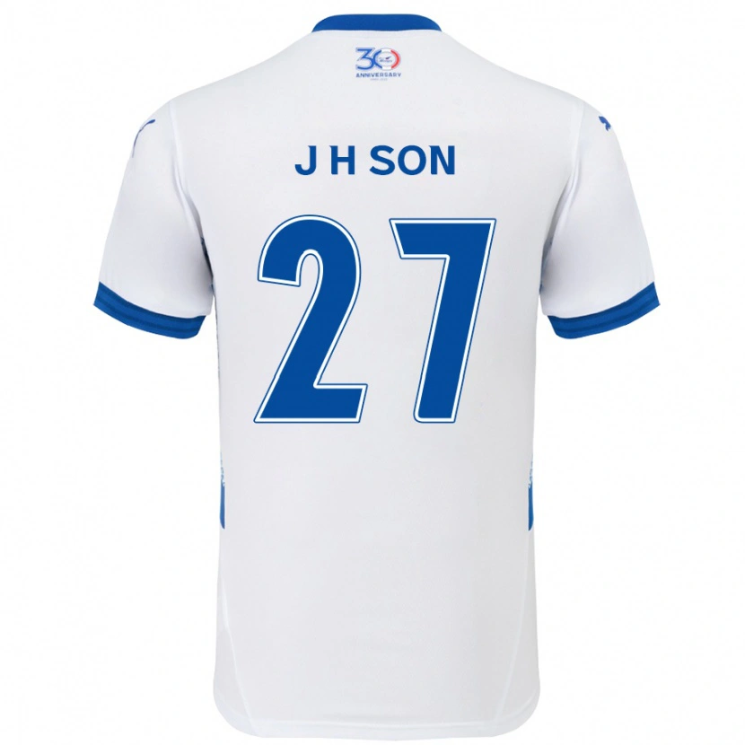 Danxen Herren Ho-Jun Son #27 Weiß Königsblau Auswärtstrikot Trikot 2025/26 T-Shirt Österreich