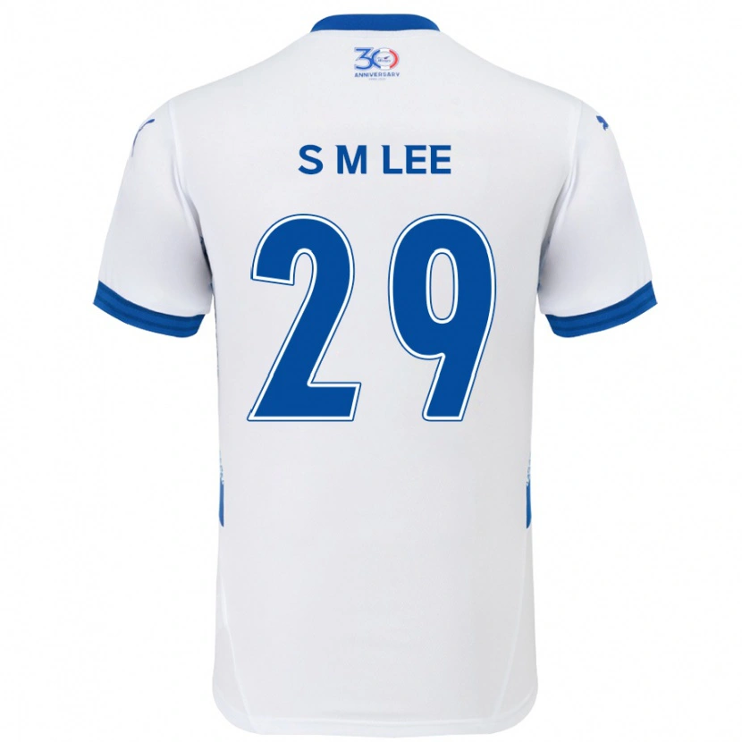 Danxen Herren Sang-Min Lee #29 Weiß Königsblau Auswärtstrikot Trikot 2025/26 T-Shirt Österreich
