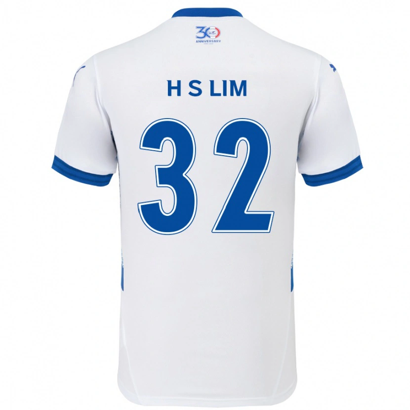 Danxen Herren Seong-Hyeon Lim #32 Weiß Königsblau Auswärtstrikot Trikot 2025/26 T-Shirt Österreich