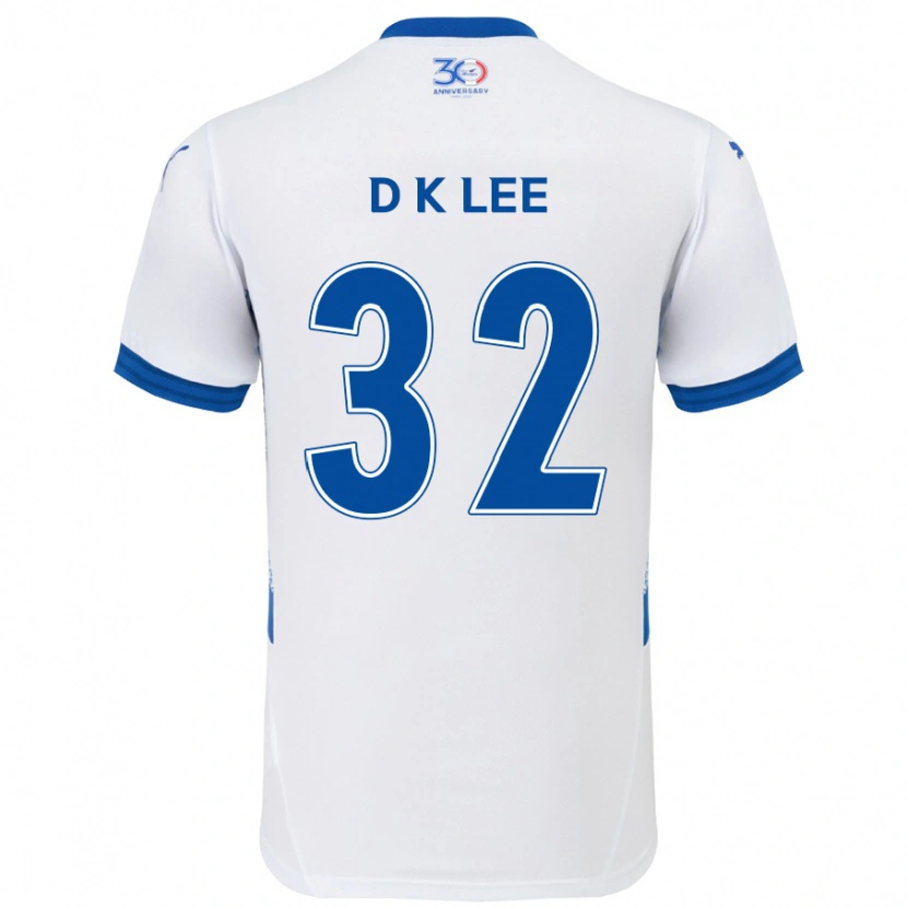Danxen Herren Kyu-Dong Lee #32 Weiß Königsblau Auswärtstrikot Trikot 2025/26 T-Shirt Österreich
