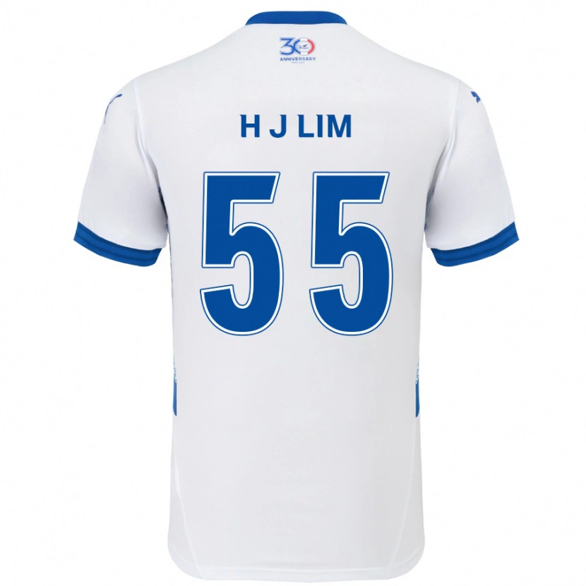 Danxen Herren Ji-Hoon Lim #55 Weiß Königsblau Auswärtstrikot Trikot 2025/26 T-Shirt Österreich