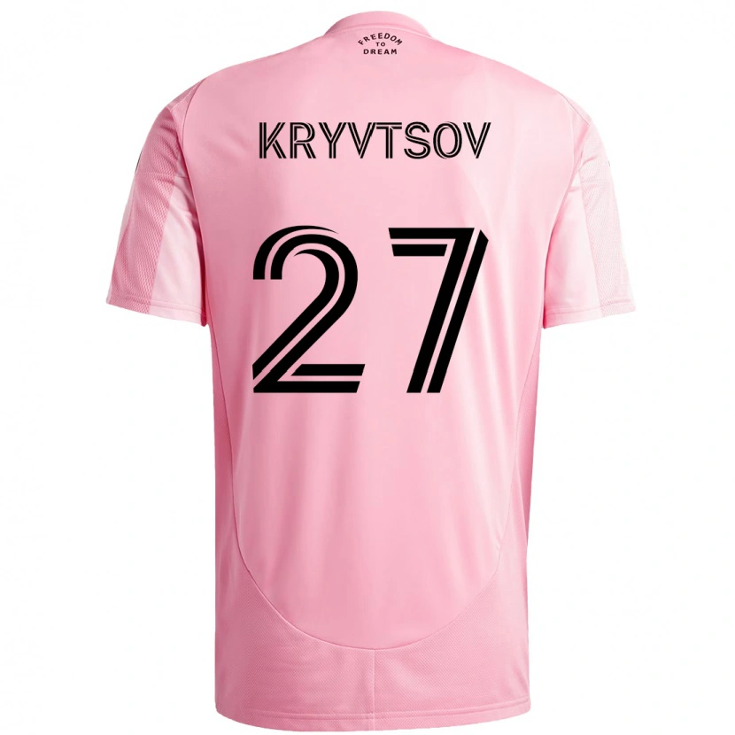 Danxen Damen Sergiy Kryvtsov #27 Rosa Schwarz Heimtrikot Trikot 2025/26 T-Shirt Österreich