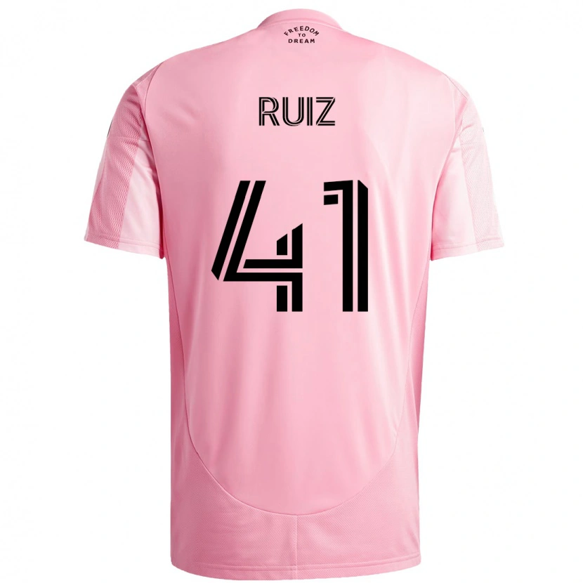 Danxen Damen David Ruíz #41 Rosa Schwarz Heimtrikot Trikot 2025/26 T-Shirt Österreich