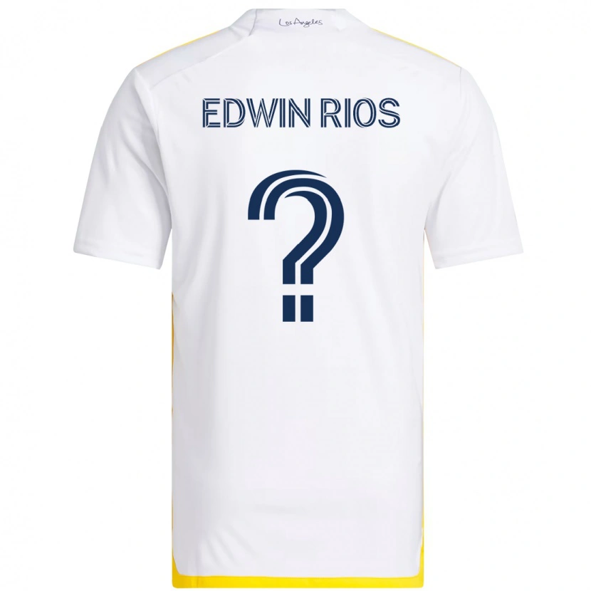 Danxen Damen Edwin Rios #0 Weiß Gelb Heimtrikot Trikot 2025/26 T-Shirt Österreich