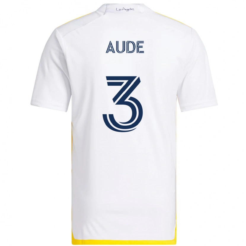 Danxen Damen Julián Aude #3 Weiß Gelb Heimtrikot Trikot 2025/26 T-Shirt Österreich