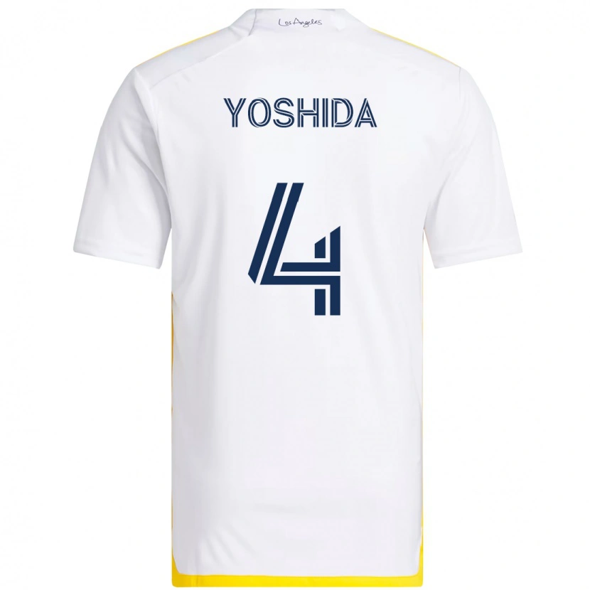 Danxen Damen Maya Yoshida #4 Weiß Gelb Heimtrikot Trikot 2025/26 T-Shirt Österreich