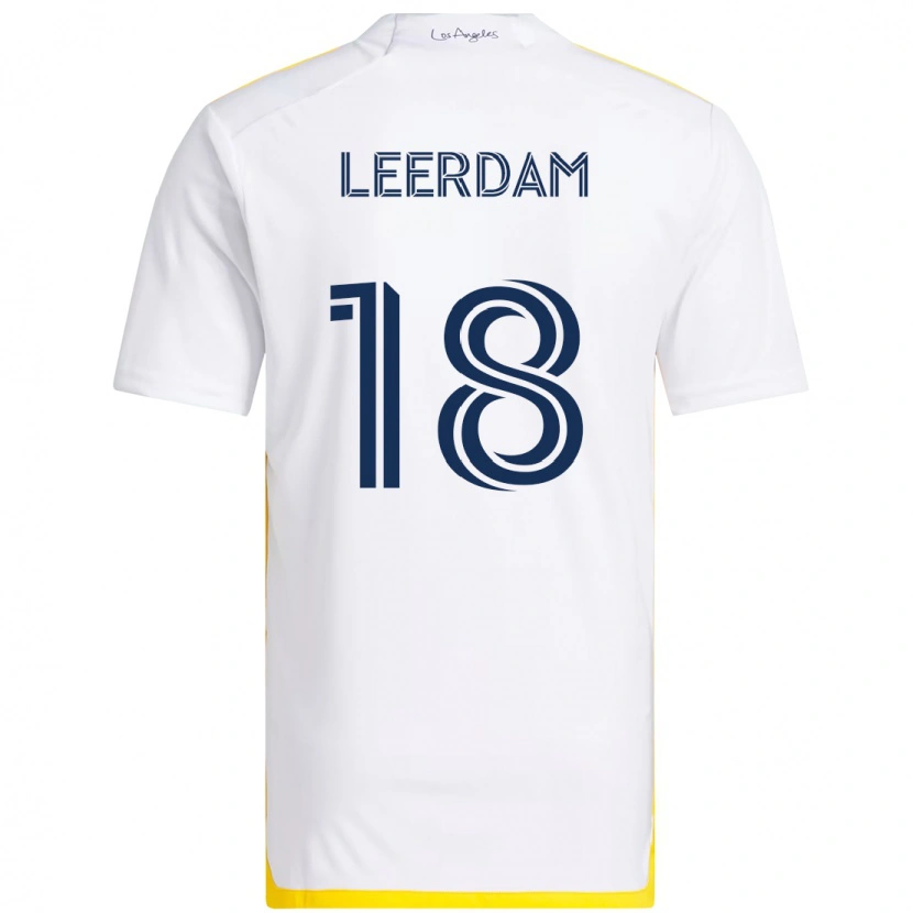 Danxen Damen Kelvin Leerdam #18 Weiß Gelb Heimtrikot Trikot 2025/26 T-Shirt Österreich