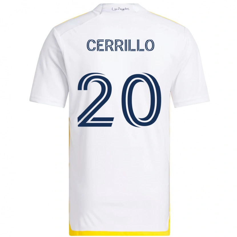 Danxen Damen Edwin Cerrillo #20 Weiß Gelb Heimtrikot Trikot 2025/26 T-Shirt Österreich