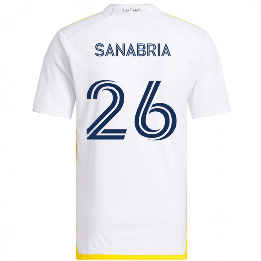 Danxen Damen Lucas Sanabria #26 Weiß Gelb Heimtrikot Trikot 2025/26 T-Shirt Österreich