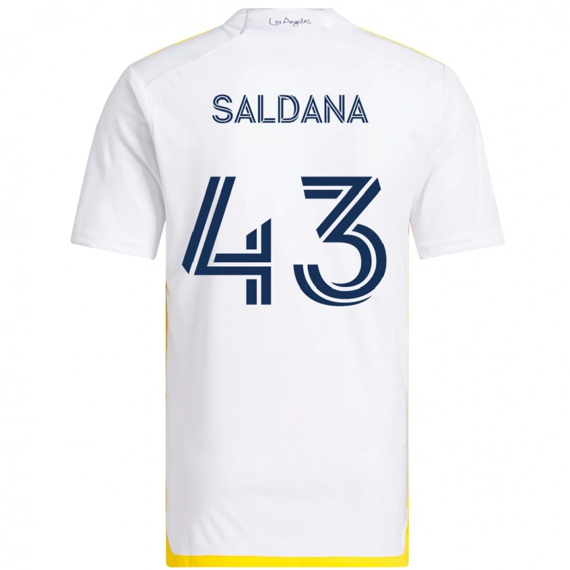 Danxen Damen Adam Saldaña #43 Weiß Gelb Heimtrikot Trikot 2025/26 T-Shirt Österreich