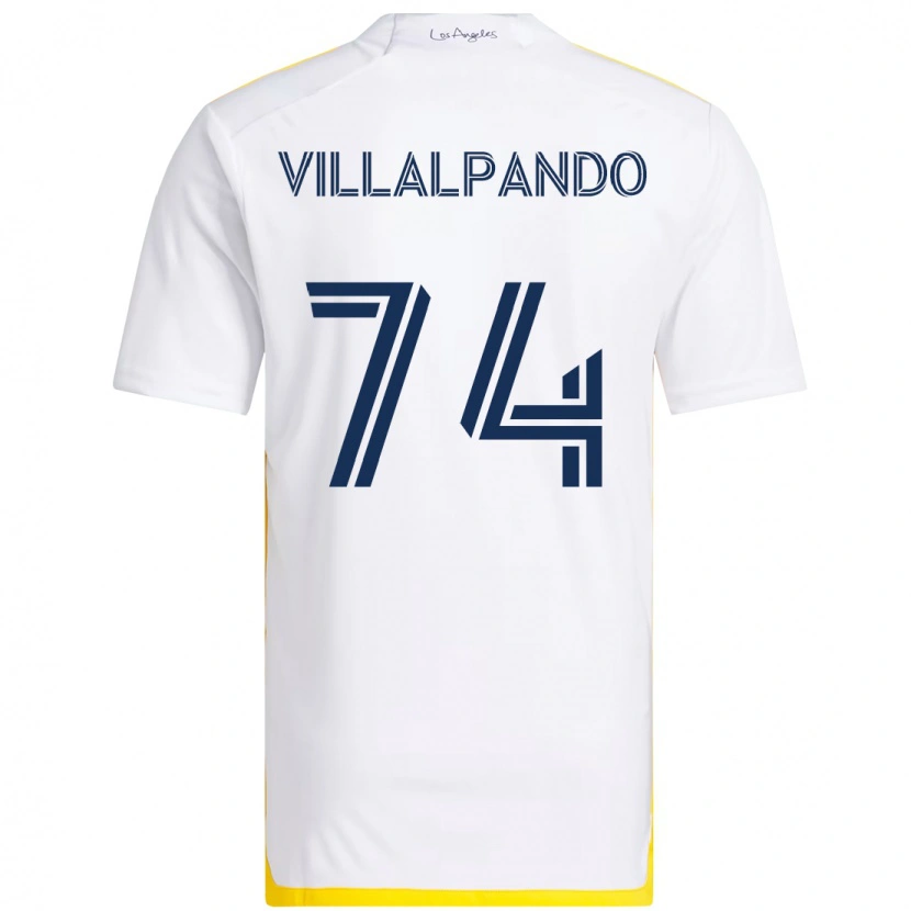 Danxen Damen Sergio Villalpando #74 Weiß Gelb Heimtrikot Trikot 2025/26 T-Shirt Österreich
