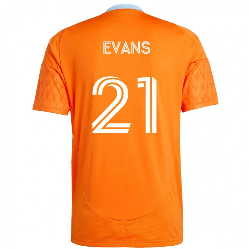 Danxen Damen Jacob Evans #21 Orange Weiß Heimtrikot Trikot 2025/26 T-Shirt Österreich