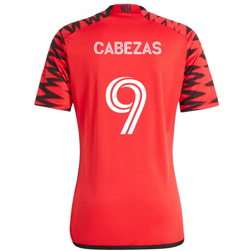Danxen Damen Jorge Cabezas #9 Rot Schwarz Heimtrikot Trikot 2025/26 T-Shirt Österreich