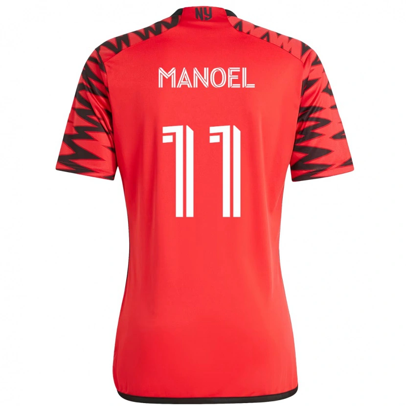 Danxen Damen Elias Manoel #11 Rot Schwarz Heimtrikot Trikot 2025/26 T-Shirt Österreich