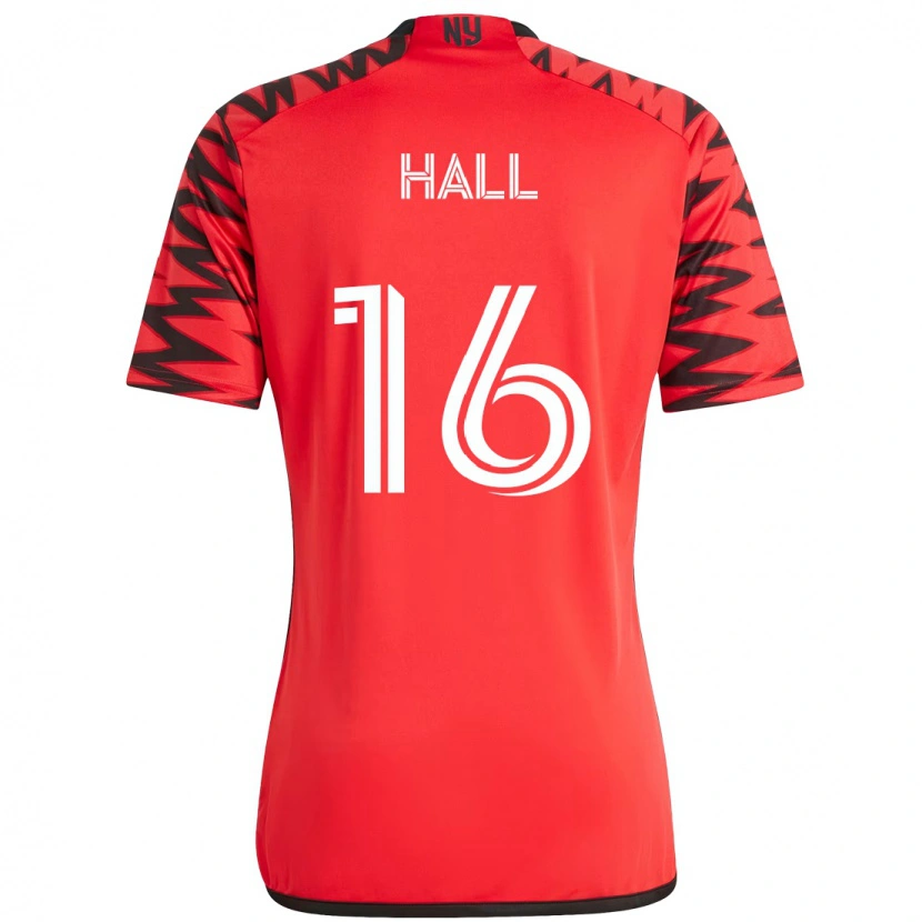 Danxen Damen Julian Hall #16 Rot Schwarz Heimtrikot Trikot 2025/26 T-Shirt Österreich