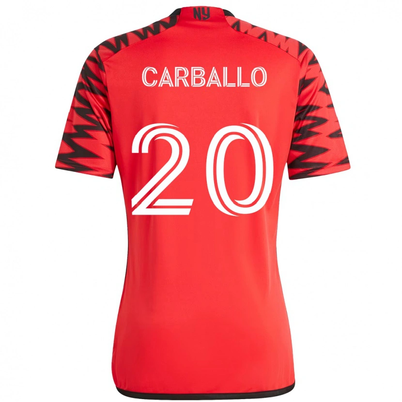 Danxen Damen Felipe Carballo #20 Rot Schwarz Heimtrikot Trikot 2025/26 T-Shirt Österreich
