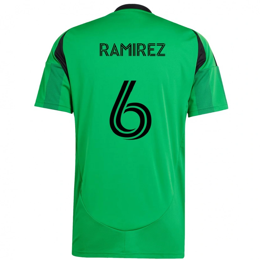 Danxen Damen Alonso Ramírez #6 Grün Schwarz Heimtrikot Trikot 2025/26 T-Shirt Österreich