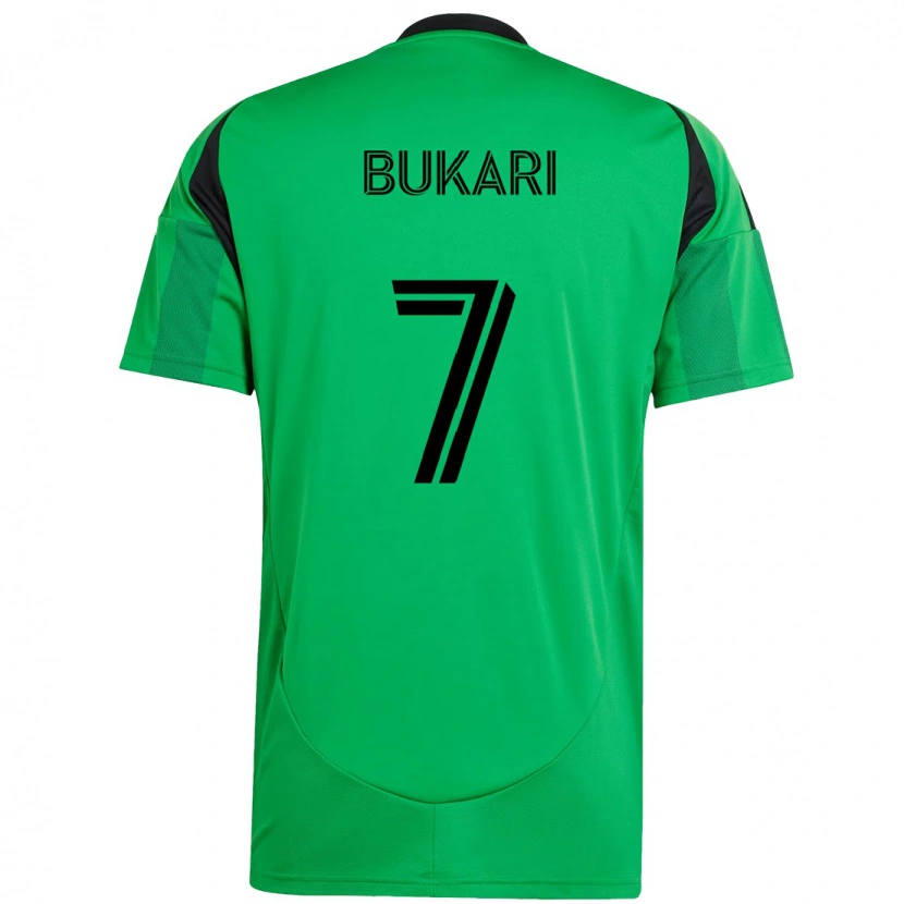 Danxen Damen Osman Bukari #7 Grün Schwarz Heimtrikot Trikot 2025/26 T-Shirt Österreich