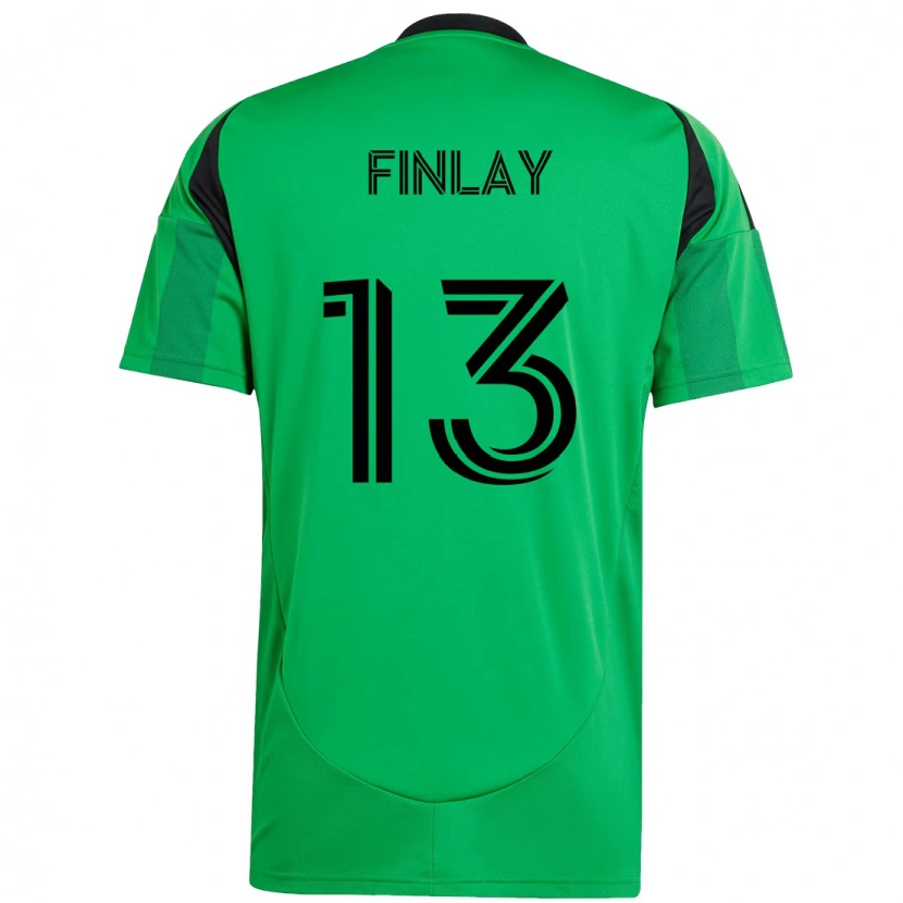 Danxen Damen Ethan Finlay #13 Grün Schwarz Heimtrikot Trikot 2025/26 T-Shirt Österreich