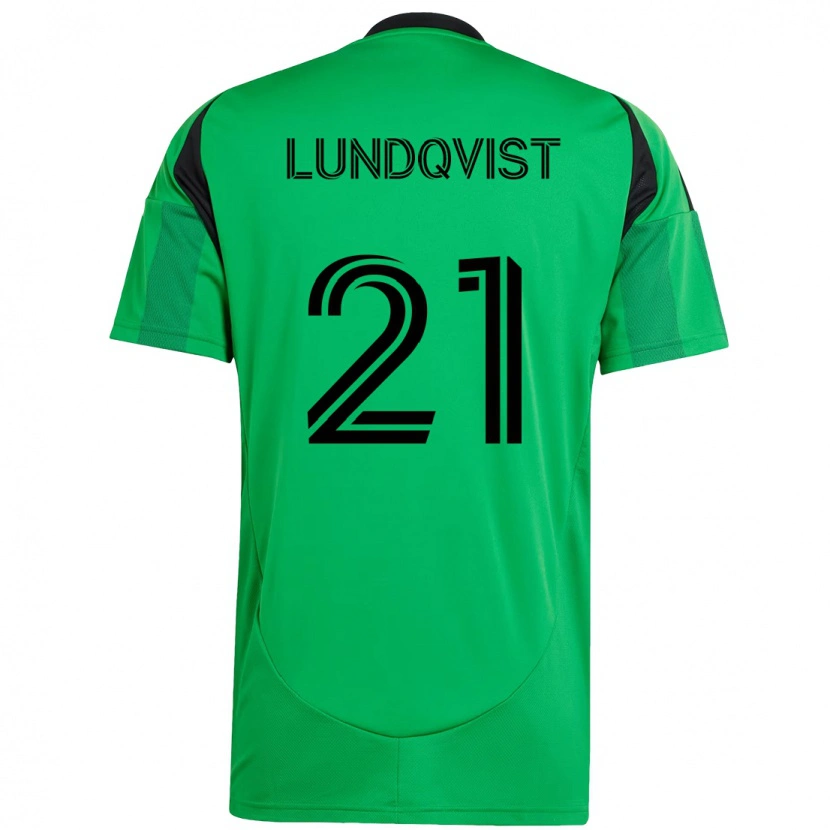 Danxen Damen Adam Lundqvist #21 Grün Schwarz Heimtrikot Trikot 2025/26 T-Shirt Österreich